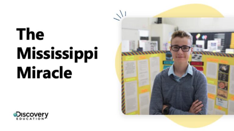 The Mississippi Miracle image card with smiling student
